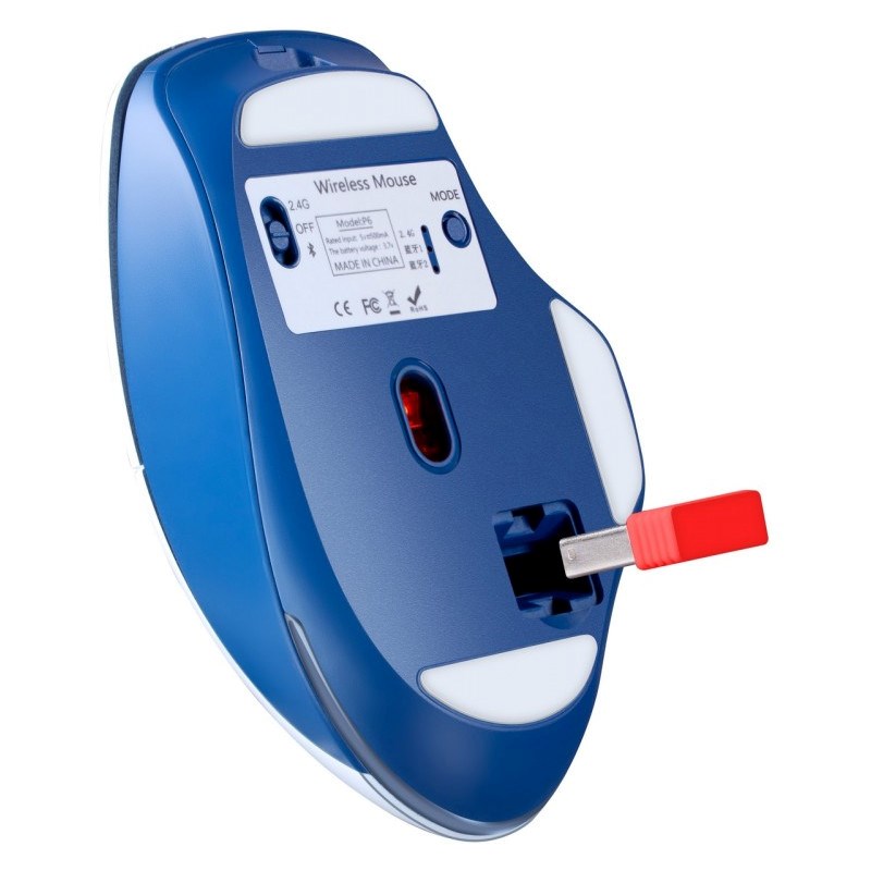 DEFENDER MYSZ GM-126 TISA RF+BT OPTIC 1600dpi 6P BIAŁA - obrazek 4