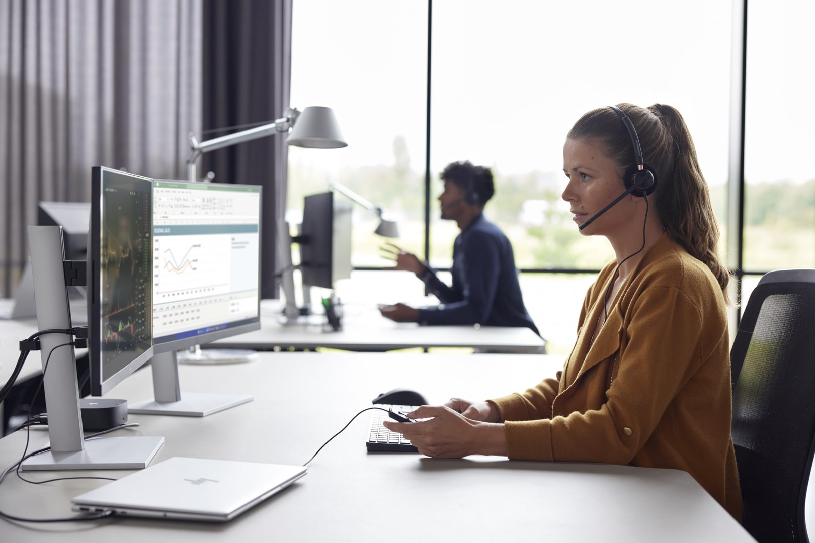 Zestaw słuchawkowy POLY EncorePro HW510 Przewodowa Opaska na głowę Biuro/centrum telefoniczne Czarny - obrazek 3