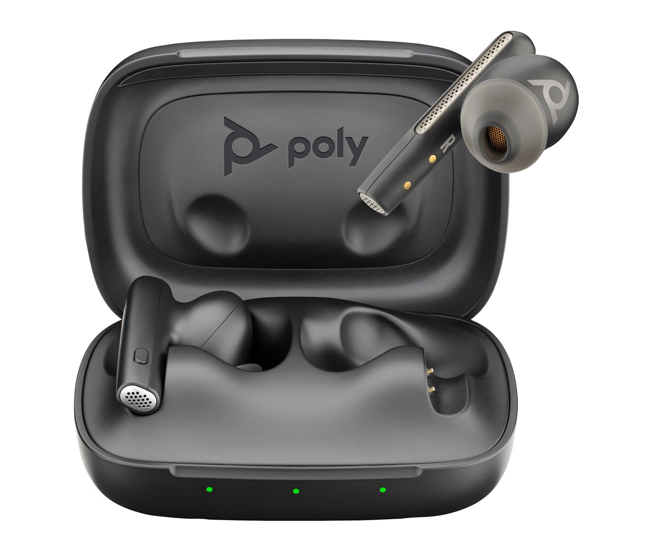 Słuchawki Poly Voyager Free 60 UC Black Earbuds +BT700 USB-C Adapter +Basic Charge Case Retail Packaging - obrazek 3
