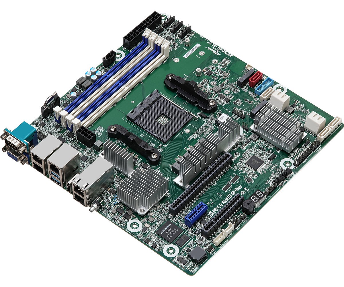 Płyta główna ASRock X570D4U-2L2T/BCM 1x AM4 AMD Ryzen X570 (4xDIMM, SATA, 2xM.2, 2xGbE, 2x10GbE, IPMI) - obrazek 3