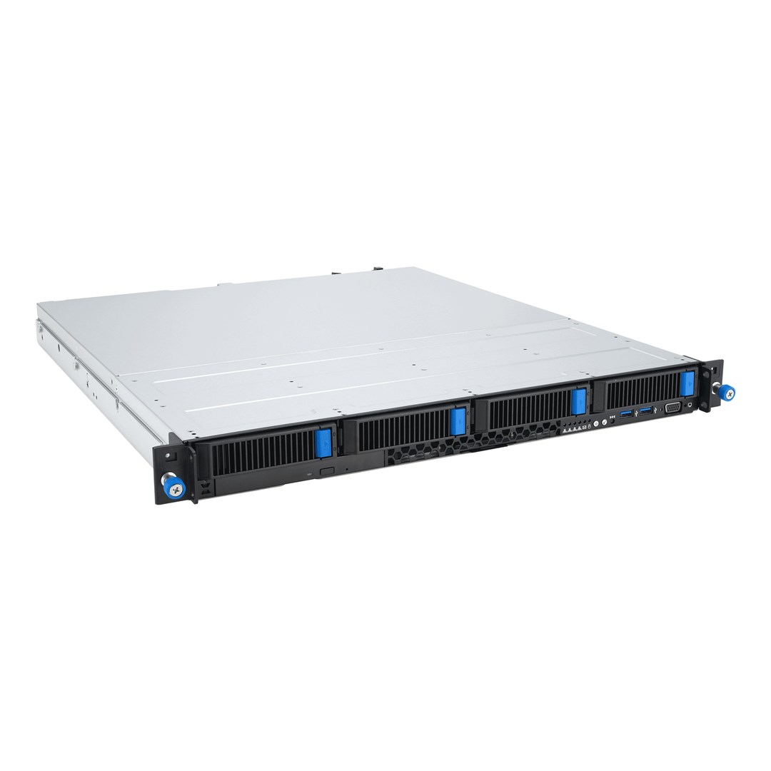 ASUS Rack 1U RS300-E12-RS4/350W Intel C262 LGA1700 95W 4xDDR5 4400/4000/3600 4x3,5"/2,5" 4*SATA/SAS/NVMe 2x Intel I210AT 1x Management Port, 1+1 450W 80 PLUS Platinum - obrazek 3