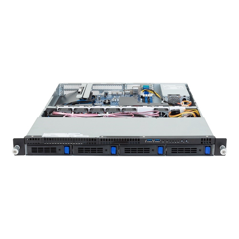 Platforma Gigabyte Rack (1U) R123-X00-AA01 Intel E-24XX (4x 3,5" SATA HS, 1xM.2, 2x1Gbe, IPMI, 1x400W) - obrazek 3