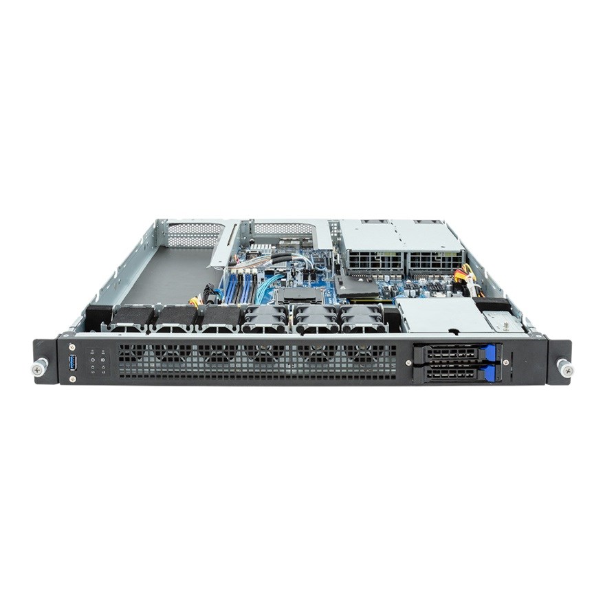 Platforma Gigabyte Rack (1U) E133-C10-AAG1 AMD Epyc 4004/Ryzen 7000 (2x 2,5" SATA HS, 1xM.2, 2x1Gbe, IPMI, 1+1 800W) - obrazek 3
