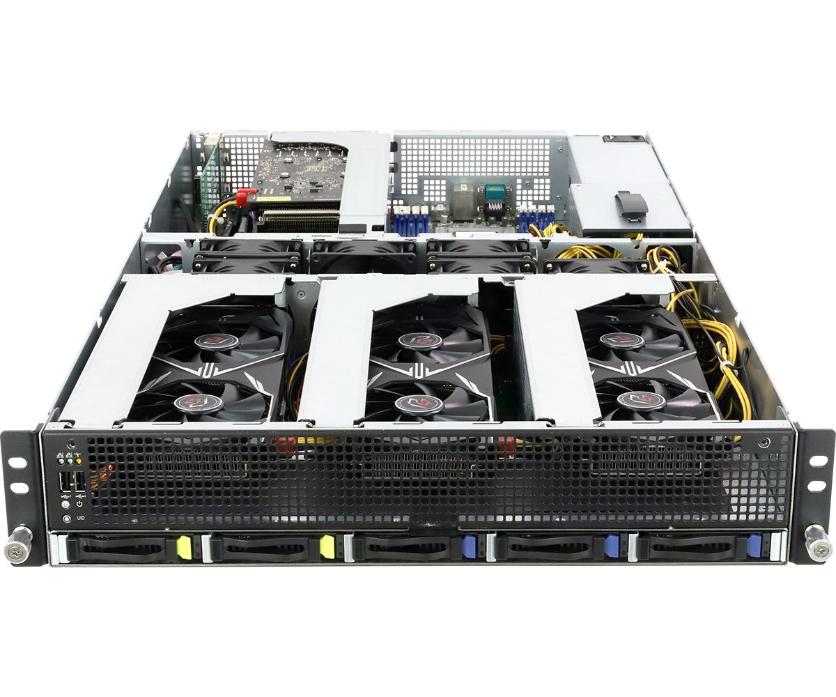 Platforma ASRock Rack (2U) AMD Epyc 7000 (5xSFF, 2x10GbE, Red. PSU, IPMI) - obrazek 3