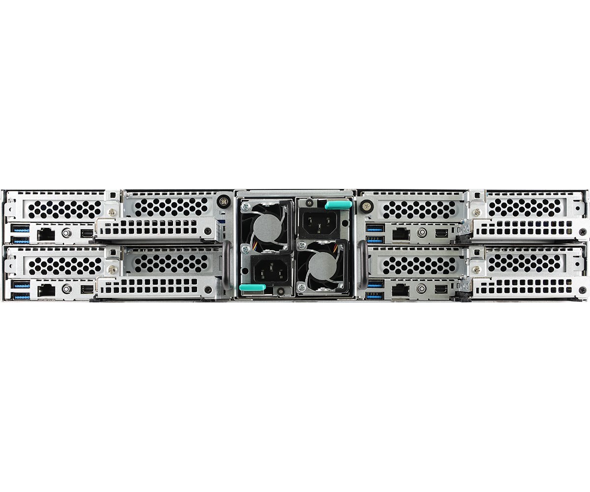 Platforma ASRock Rack (2U) AMD Epyc 7002/7003 (4xSFF/node, OCP mezz., Red. PSU, IPMI) - obrazek 4