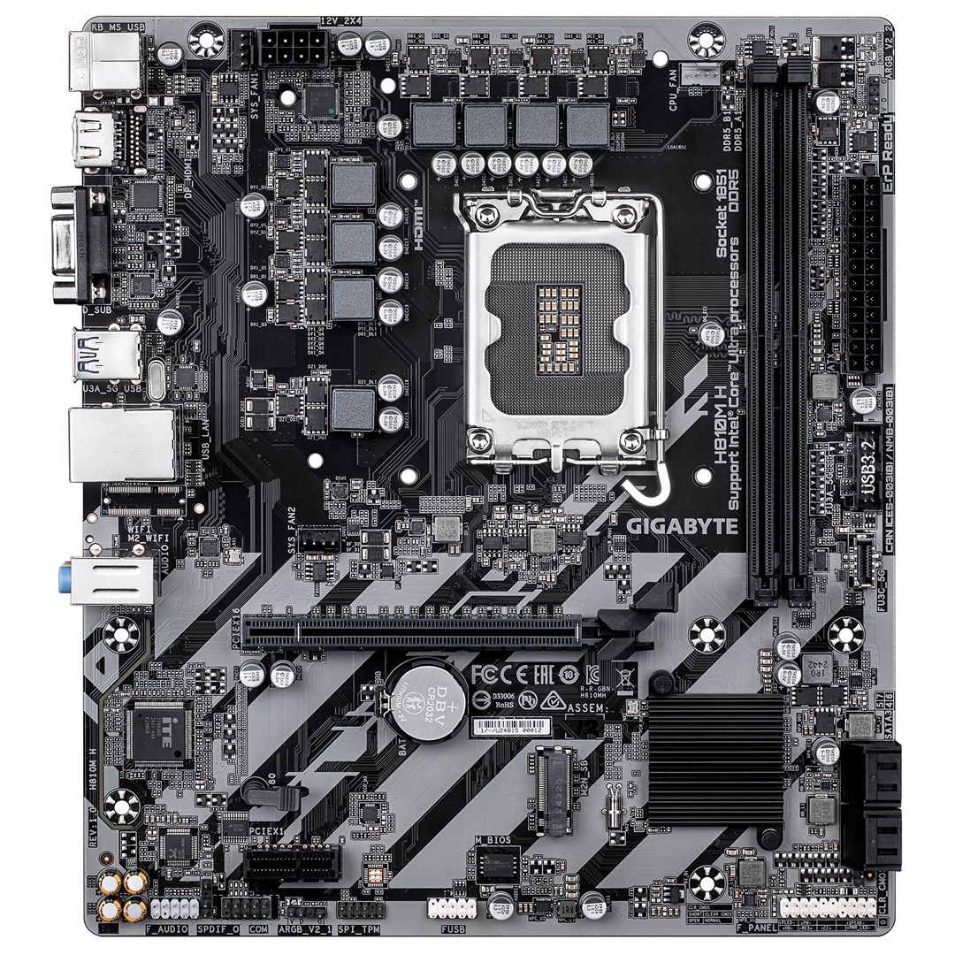Płyta główna Gigabyte H810M H (H810,S1851,mATX,DDR5) - obrazek 3