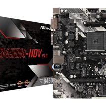 Płyta główna Asrock B450M-HDV R4.0 (AM4; 2x DDR4 DIMM; Micro ATX)