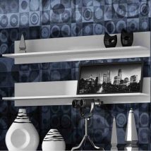 Półka 125cm (2szt) SOHO biały mat