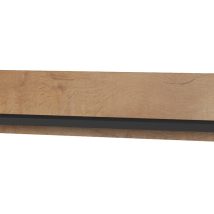 Półka 125cm (2szt) SOHO dąb lefkas + czarny