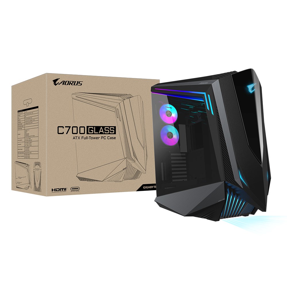Obudowa Gigabyte AORUS C700 GLASS ATX FullTower Black z oknem bez zasilacza - obrazek 3