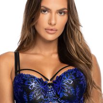 Biustonosz push up Biustonosz Push-up Model V-10231 Black/Blue – Axami