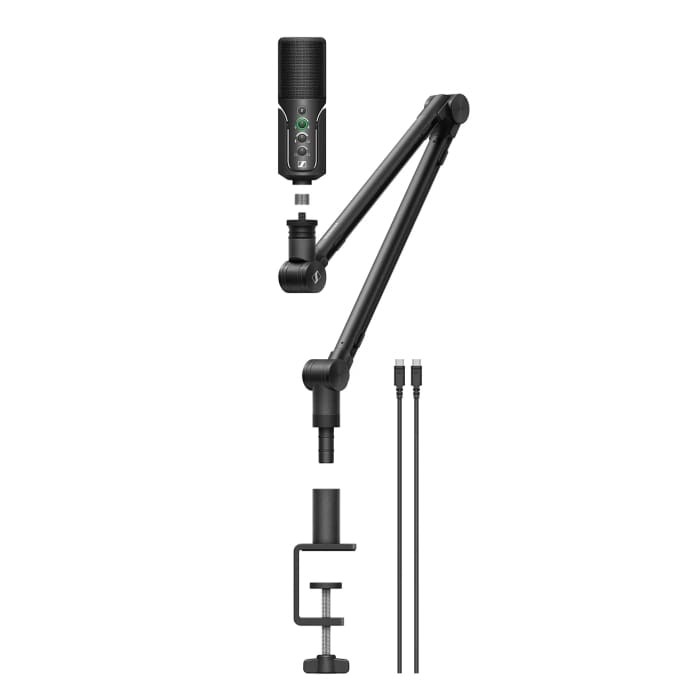 Sennheiser PROFILE STREAMING SET - Mikrofon streamingowy, pojemnościowy, kardioidalny, ramię ze zintegrowaną szyną na kable, 3-metrowy kabel USB-C i pokrowiec na mikrofon - obrazek 3