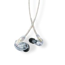 Shure SE215-CL-EFS – Słuchawki douszne, odłączany kabel, przezroczyste