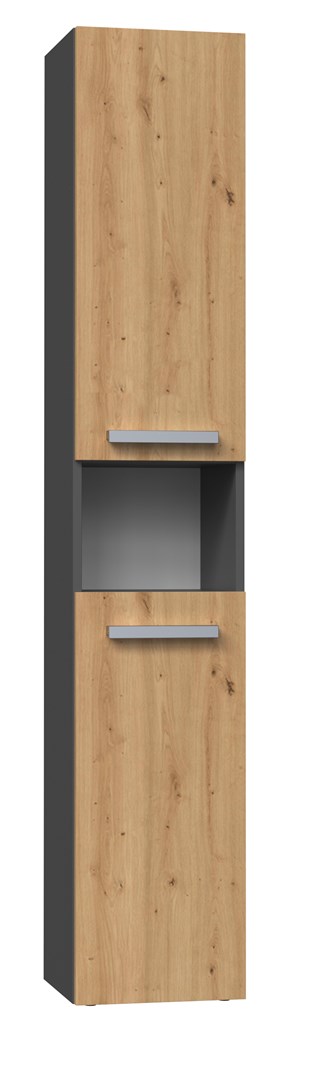 Szafka łazienkowa NEL I 31x30xH174 antracyt/artisan - obrazek 2