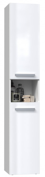 Szafka łazienkowa NEL I 31x30xH174 biel połysk - obrazek 2