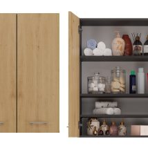 Szafka nad pralkę POLA MINI DD 64x30xH90 antracyt/artisan