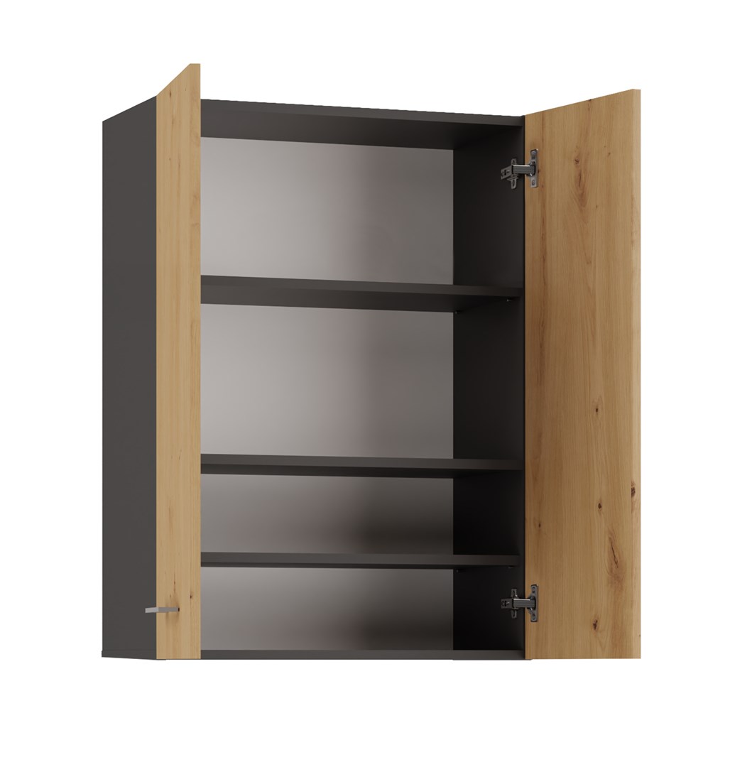 Szafka nad pralkę POLA MINI DD 64x30xH90 antracyt/artisan - obrazek 2