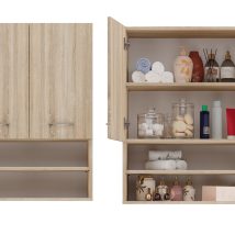 Szafka nad pralkę POLA MINI DK 64x30xH90 sonoma