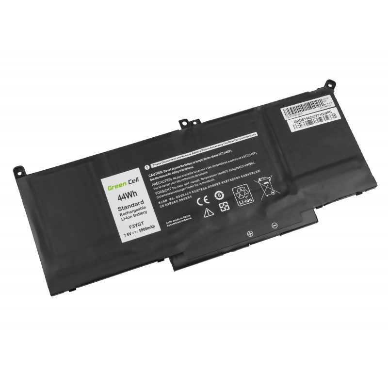GREEN CELL BATERIA DE148 F3YGT DO DELL LATITUDE 7280 7290 7380 7390 7480 7490 5800MAH 7.6V - obrazek 2
