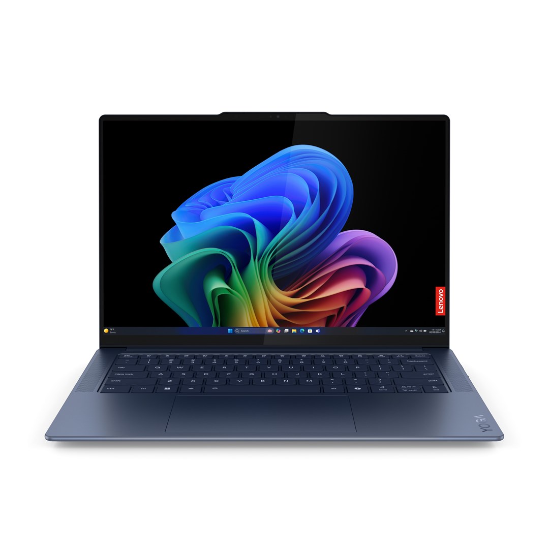 Lenovo Yoga Slim 7 14Q8X9 Snapdragon X Elite X1E-78-100 14.5" 3K Touch OLED 500nits Glossy 90Hz 16GB LPDDR5x-8448 SSD512 Qualcomm Adreno GPU 70Wh Win11 Cosmic Blue - obrazek 2
