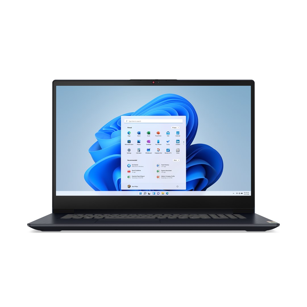 Lenovo IdeaPad 3 17IAU7 i5-1235U 17.3" FHD IPS 300nits AG 8GB DDR4 3200 SSD512 Intel Iris Xe Graphics Win11 Abyss Blue - obrazek 2