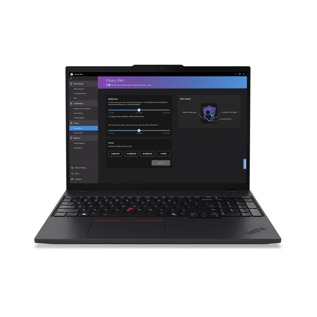 Lenovo ThinkPad T16 G3 Ultra 7 155U 16.0" WUXGA IPS 300nits AG 16GB DDR5 SSD512 Arc W11Pro Black 3Y OnSite - obrazek 3