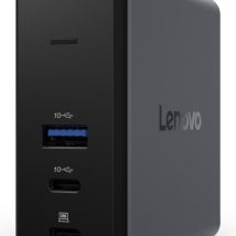 Lenovo X9 Charging GaN Dock Przewodowa USB 3.2 Gen 2 (3.1 Gen 2) Type-C Szary
