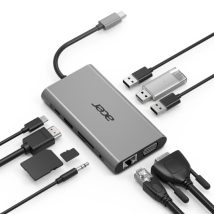 Acer 10-in-1 Type C dongle 3xUSB 3.0
