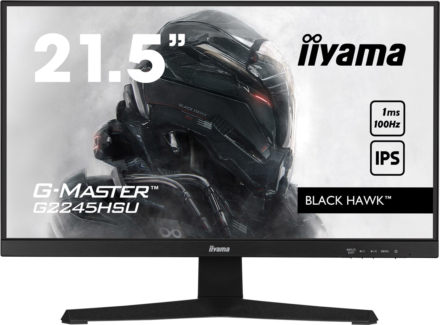 Monitor Iiyama 22 G2245HSU-B2 HDMI DP USB - Płaski ekran - 54,6 cm - obrazek 2