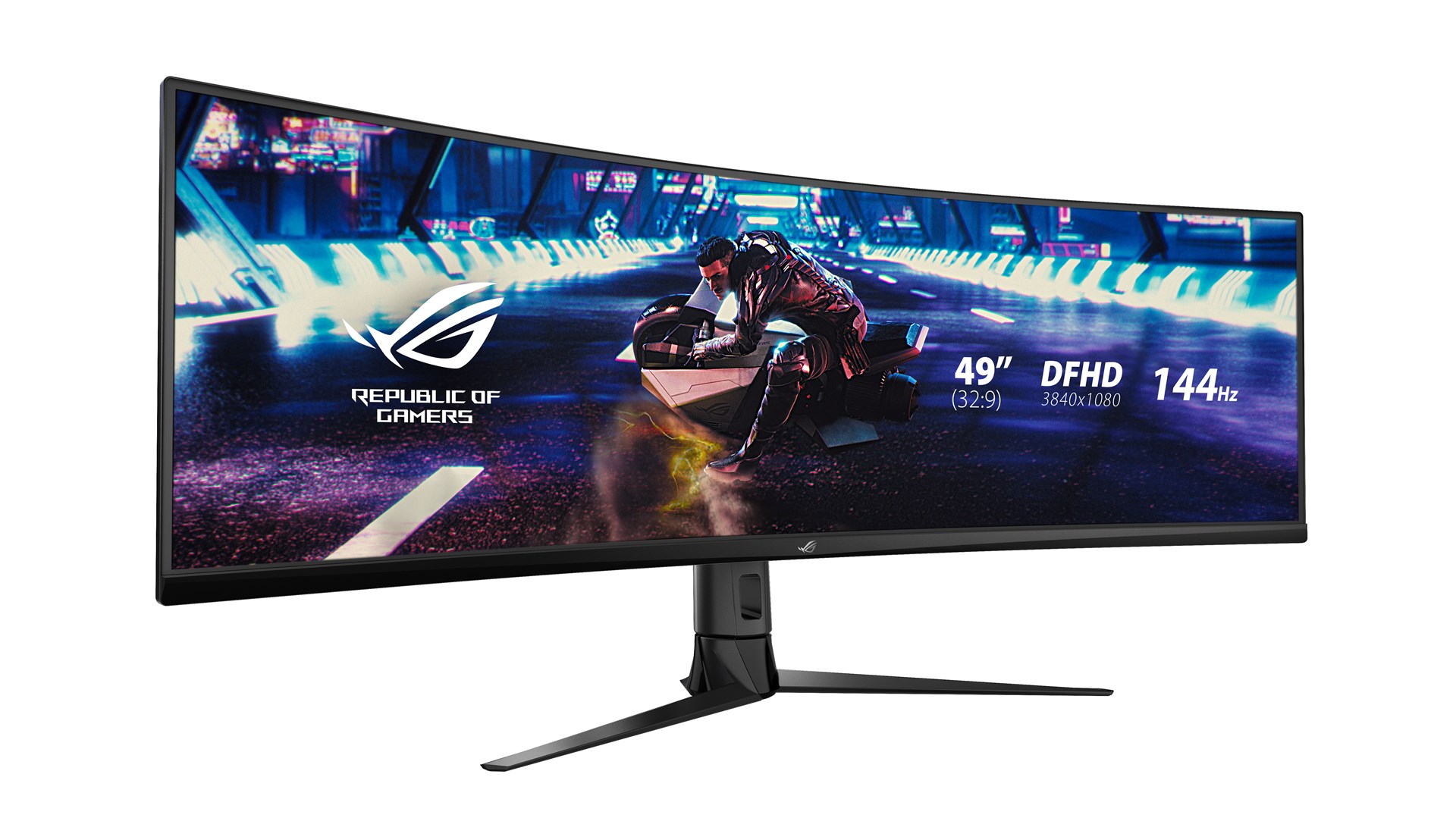MONITOR ASUS 49" XG49VQ ROG STRIX 124.5 cm (49") 3840 x 1080 pixels UltraWide Full HD LED Black - obrazek 2