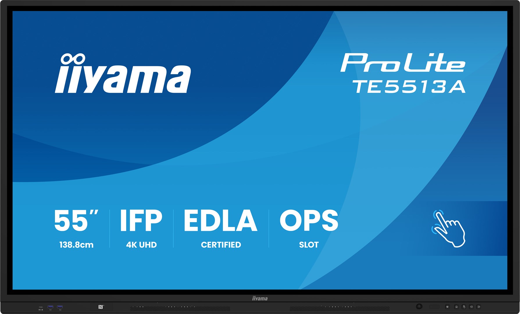 Wyświetlacz Iiyama TE5513A-B1AG 55 W UHD IR 40P T - obrazek 2