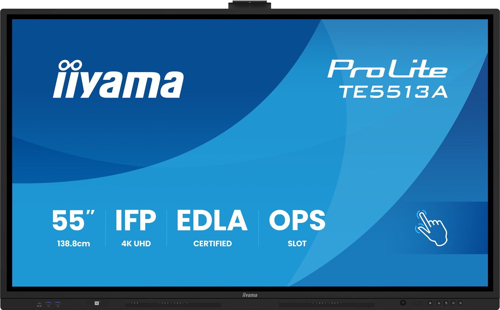 Wyświetlacz Iiyama TE5513A-B1AG 55 W UHD IR 40P T - obrazek 3