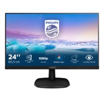 Monitor Philips 243V7QJABF/00 (23,8″; IPS/PLS; FullHD 1920×1080; DisplayPort, HDMI, VGA; kolor czarny)
