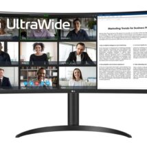 LG 34WR55QK-B monitor komputerowy 86,4 cm (34″) 3440 x 1440 px Wide Quad HD Czarny