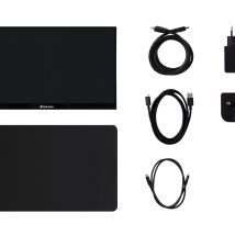 Verbatim 49591 monitor komputerowy 35,6 cm (14″) 1920 x 1080 px Full HD LCD Ekran dotykowy Czarny