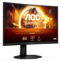 AOC G4 CQ27G4X monitor komputerowy 68,6 cm (27″) 2560 x 1440 px Quad HD LCD Czarny