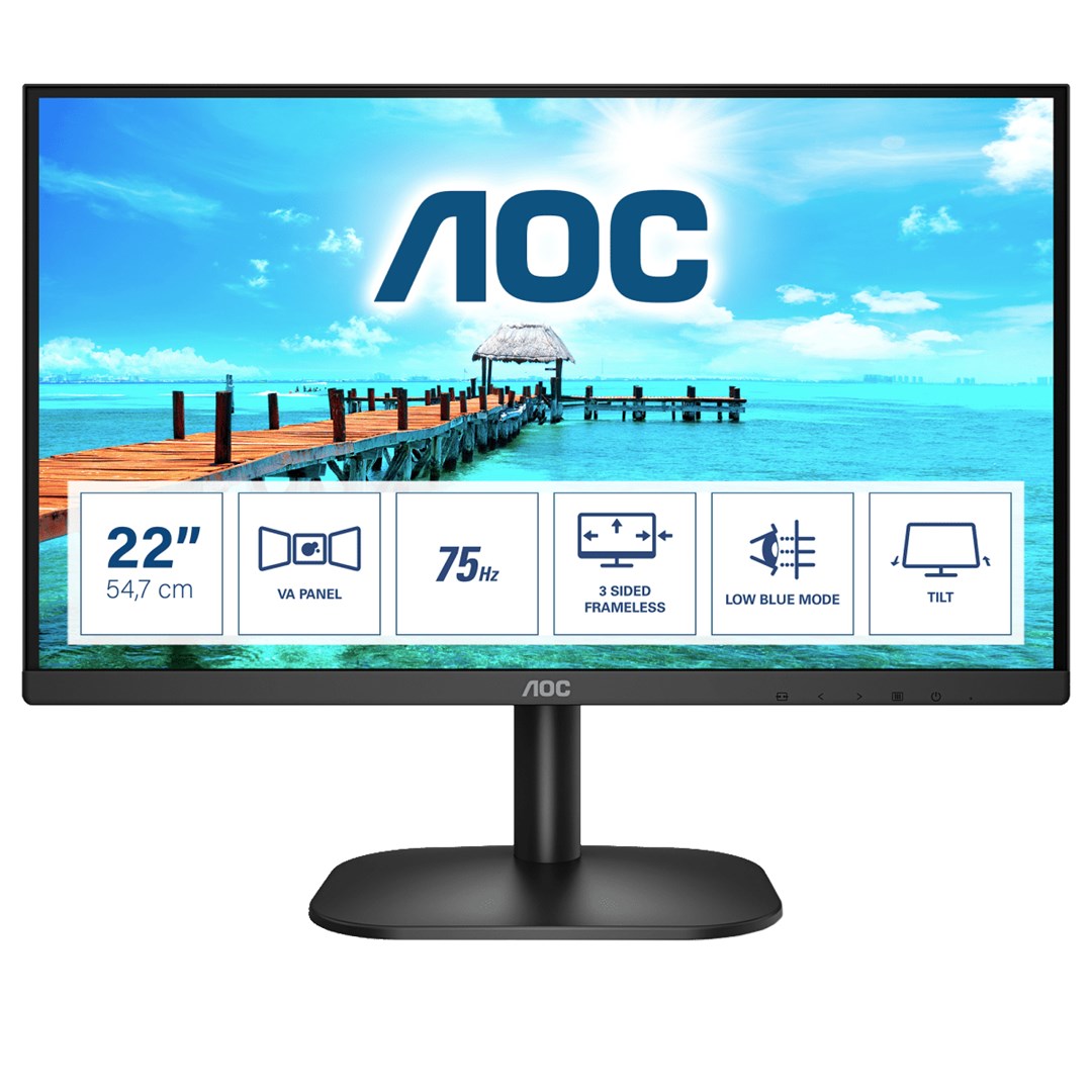 MONITOR AOC LED 21,5" 22B2H/EU - obrazek 2