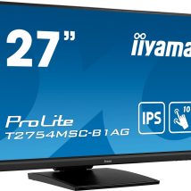 iiyama ProLite T2754MSC-B1AG monitor komputerowy 68,6 cm (27″) 1920 x 1080 px Full HD LED Ekran dotykowy Przeznaczony dla wielu użytkowników Czarny