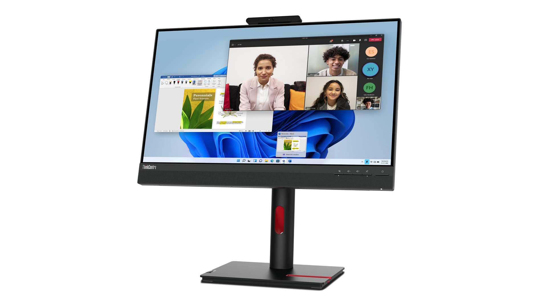 Monitor LED 24" Lenovo ThinkCentre Tiny-In-One 60,5cm (23.8") 1920x1080px Full HD Czarny - obrazek 3