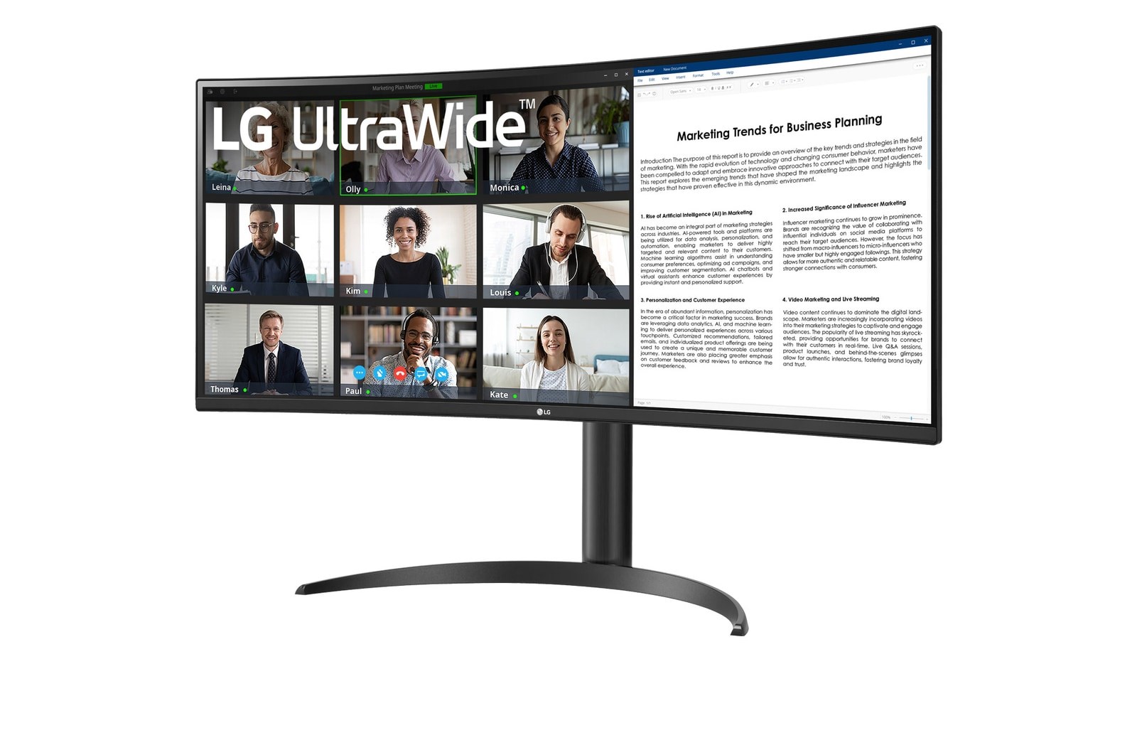 MONITOR LG LED 34" 34WR50QK-B 100Hz - obrazek 2