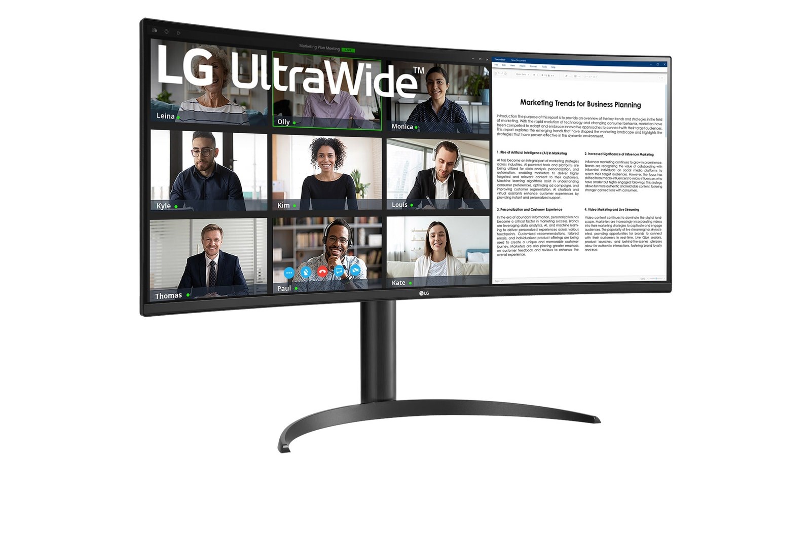 MONITOR LG LED 34" 34WR50QK-B 100Hz - obrazek 3