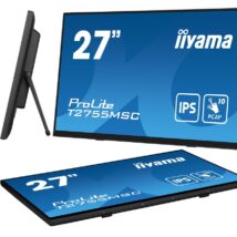 iiyama ProLite T2755MSC-B1 monitor komputerowy 68,6 cm (27″) 1920 x 1080 px Full HD LED Ekran dotykowy Blad Czarny