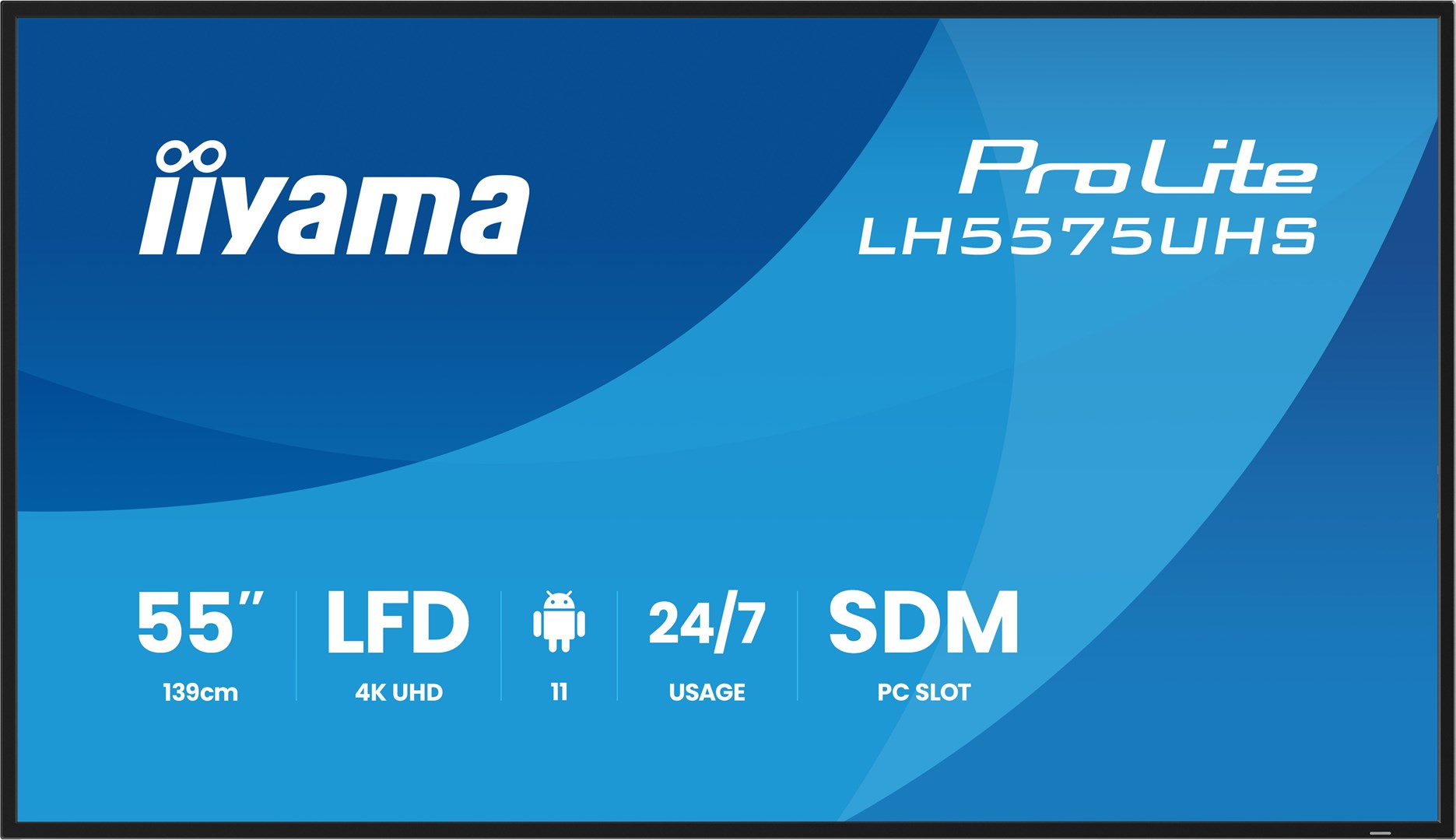 Monitor IIYAMA 139.0cm (55") LH5575UHS-B2AG 16:9 2xHDMI+3xDP+2xUSB (Speditionsversand) - obrazek 2