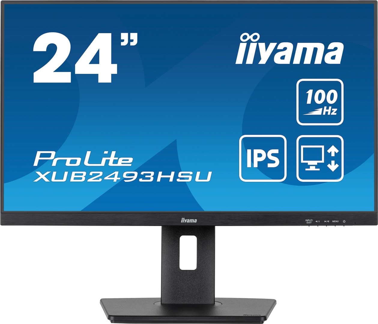 Monitor LED Iiyama ProLite XUB2493HSU-B7 - 24 - Płaski ekran - 60,5 cm - obrazek 2
