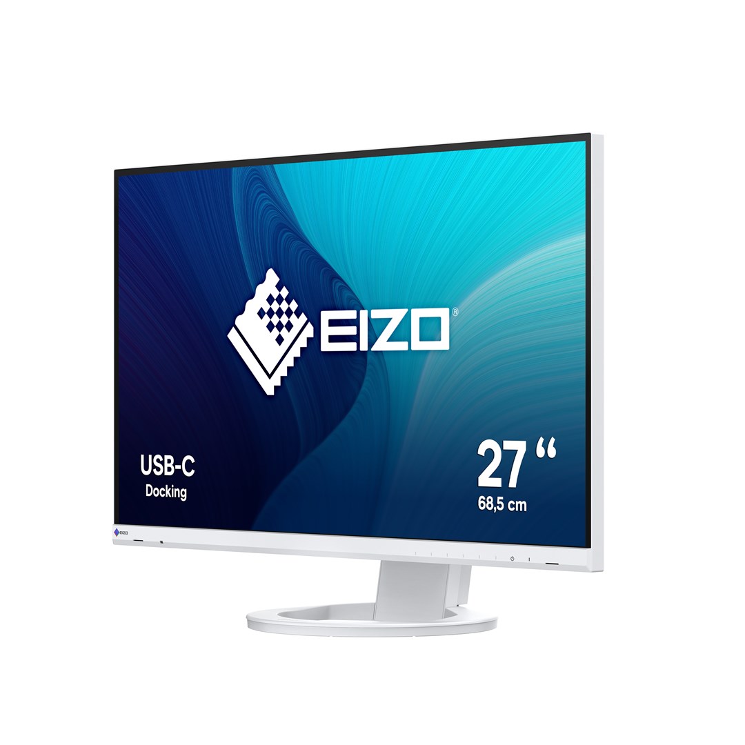 Monitor EIZO FlexScan EV2720-WT, 27", 2560 x 1440, WQHD 16:9, biały - obrazek 2