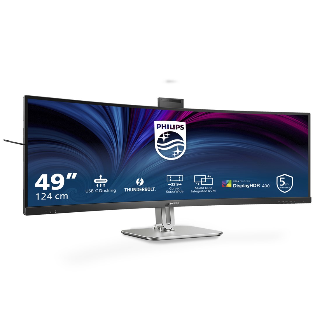 Philips 49B2U6903CH/00 monitor komputerowy 124,5 cm (49") 5120 x 1440 px Dual QHD LCD Szary - obrazek 2