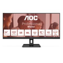 AOC U34E2M monitor komputerowy 86,4 cm (34″) 3440 x 1440 px Wide Quad HD Czarny