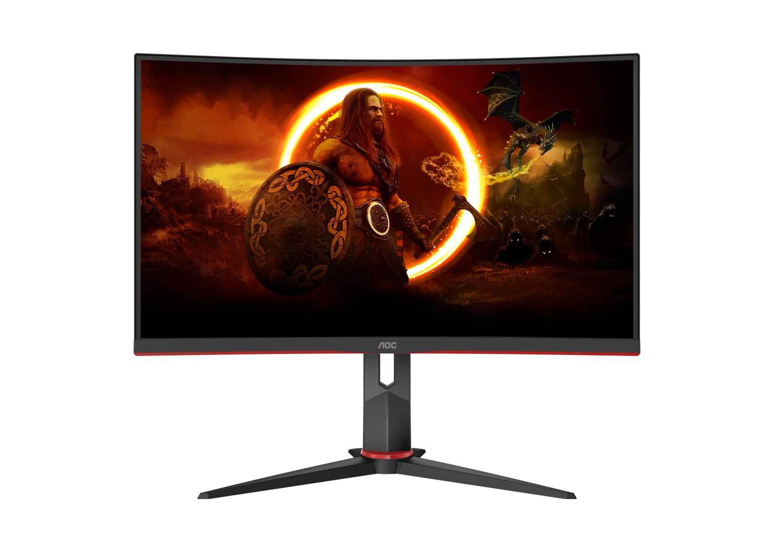 Monitor komputerowy AOC G2 C27G2Z3/BK 27'' 1920x1080 Full HD LED Czarny, Czerwony - obrazek 2