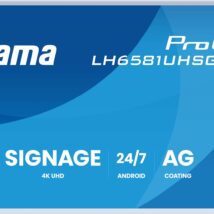 Monitor IIYAMA 164.0cm (64,5″) LH6581UHSG-1AG 16:9 2xHDMI+USB-C (Speditionsversand)