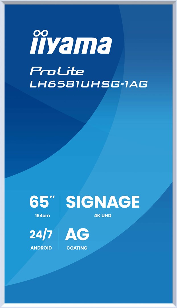 Monitor IIYAMA 164.0cm (64,5") LH6581UHSG-1AG 16:9 2xHDMI+USB-C (Speditionsversand) - obrazek 2